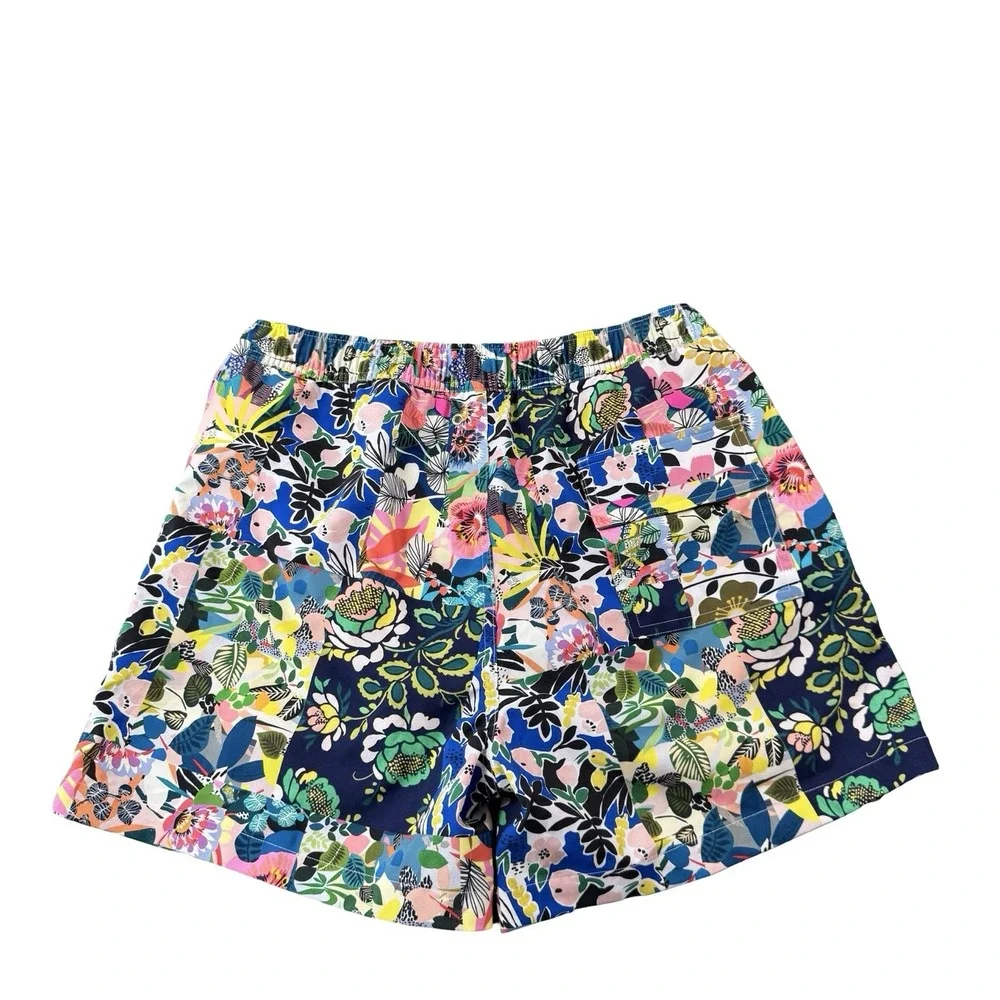 Johnny Was Multicolor Floral Mesh Lined Swimtrunk CSW1623-F Mens XS